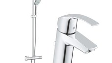 Pachet: Coloana dus termostat Grohe Euphoria 260 ( 27296001), baterie lavoar Grohe Eurosmart S (33265002)