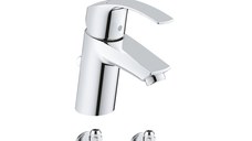 Pachet complet baterie lavoar Grohe Eurosmart S(33265002), + 2 robineti coltar izolare (22018000)