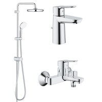 Pachet Grohe  Coloana dus Tempesta 210 (26381001), baterie cada/dus (23334000), baterie lavoar  (23328000) - 1