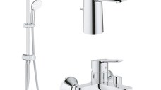 Pachet Grohe  Coloana dus Tempesta 210 (26381001), baterie cada/dus (23334000), baterie lavoar  (23328000)