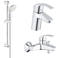 Pachet promo 3in1 baterii baie Grohe Eurosmart marimea S (33265002,33300002,27853001) - 1