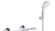 Pachet promo: Baterie cabina dus termostat Grohe Grohtherm 1000 New + set dus Grohe New Tempesta(34143003,27799001)