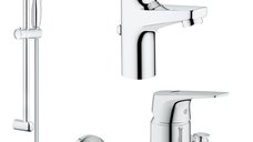 Pachet promo baterii baie 3 in 1 Grohe Bauflow S (23751000,23756000,27853001)