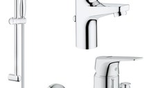 Pachet promo baterii baie 3 in 1 Grohe Bauflow S (23751000,23756000,27853001)