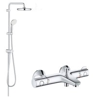 Pachet promo: Sistem dus Grohe New Tempesta 210 +baterie cada termostat Grh 800( 26381001,34567000) - 1