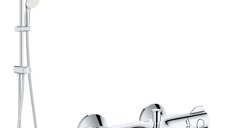 Pachet promo: Sistem dus Grohe New Tempesta 210 +baterie cada termostat Grh 800( 26381001,34567000)