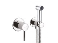 Pachet set de dus igiena intima Kludi Bozz, baterie incastrata, crom - 389980576 - 1