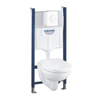 Pachet WC 4 in 1 Grohe Solido Compact, cu ceramica, suspendat, elemente montaj - 39116000 - 1