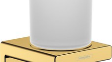 Pahar cu suport Hansgrohe AddStoris, polished gold optic - 41749990