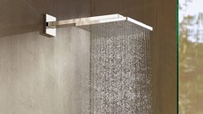 Palarie de dus Hansgrohe Raindance E 300, cu prindere pe perete cu brat 30 mm, crom - 26238000