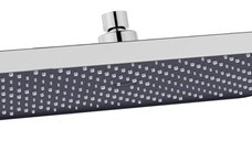 Pălărie duș kielle Vega, 360 x 240 mm, crom/negru - 20118010