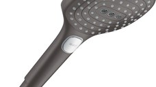 Para dus Hansgrohe Raindance Select E 120, 3 jeturi, brushed black chrom- 26520340