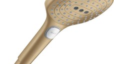 Para dus Hansgrohe Raindance Select E 120, 3 jeturi, brushed bronze - 26520140