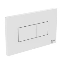 Placa de actionare WC Ideal Standard Solea P2, dubla spalare, 230 x 146 mm, alb - R0110AC - 1