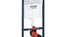 Set 3 in 1 rezervor WC Grohe Rapid SL, placa actionare Skate Air, crom si suruburi - 38745001