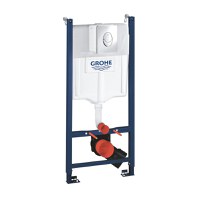 Set 3 in 1 rezervor WC Grohe Rapid SL, placa actionare Skate Air, crom si suruburi - 38745001 - 1