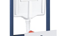 Set 4 in 1 rezervor WC Grohe Rapid SL, placa actionare crom, izolare fonica, suruburi -38929000