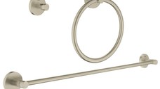 Set accesorii baie Grohe Essentials City, 3 piese, nickel - 40821EN1