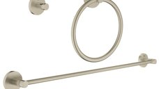Set accesorii baie Grohe Essentials City, 3 piese, nickel - 40821EN1