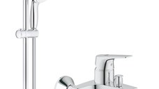 Set baterie cada dus Grohe Bauflow, set de dus Grohe Tempesta ( 23756000, 27853003 )