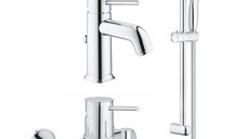 Set complet baterii baie 3 in1 Grohe Classic marimea S (2381000,23787000,27853001)