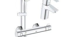 Set complet baterii baie dus cu termostat Grohe Grohtherm 800 (33265002, 34558000, 27853001)