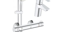 Set complet baterii baie dus cu termostat Grohe Grohtherm 800 (33265002, 34558000, 27853001)