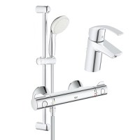 Set complet baterii baie dus cu termostat Grohe Grohtherm 800 (33265002, 34558000, 27853001) - 1