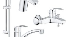 Set complet baterii baie si bucatarie Grohe Eurosmart New-(33265002,33300002,27853001,33281002)
