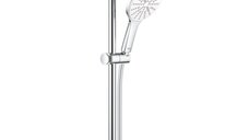 Set de dus Grohe Rainshower 130 Smartactive, bara 600 mm, 3 jeturi, moon white -  26576LS0