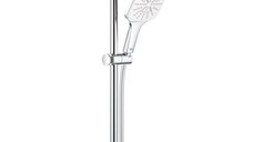 Set de dus Grohe Rainshower 130 SmartActive Cube, 3 jeturi, moon white-  26584LS0