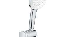 Set de dus Grohe Tempesta Cube 110, 3 functii, suport si furtun, culoare crom - 27584003