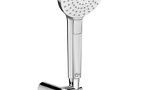Set de dus Ideal Standard IdealRain Evo Round, 110 mm, 3 jeturi, furtun 1.75 m, suport pivotant, crom - B2239AA