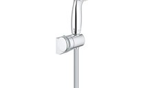 Set dus Grohe New Tempesta 100, 5.7 l/min, 2 functii, suport ajustabil, furtun inclus, Crom-2760110E