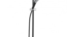 Set dus Kludi Fizz cu bara de dus 90 cm, 1 jet, negru mat - 6764087-00