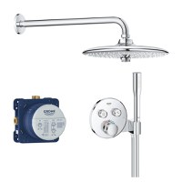 Sistem de dus Grohe Grohtherm SmartControl Euphoria 260, incastrat, termostat, crom - 34744000 - 1