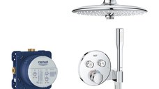 Sistem de dus Grohe Grohtherm SmartControl Euphoria 260, incastrat, termostat, crom - 34744000