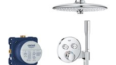 Sistem de dus Grohe Grohtherm SmartControl Euphoria 260, incastrat, termostat, crom - 34744000