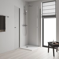 Sistem de dus Grohe Tempesta Cosmopolitan 250 mm, 2 jeturi, termostat, aparent, montare pe perete, crom- 26670000 - 1