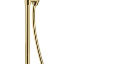 Sistem de dus Hansgrohe Raindance Select S 240 PowderRain, termostat, 1 jet, polished gold optic - 27633990