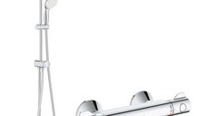 Sistem dus Grohe New Tempesta 210+baterie dus termostat Grh 800 (26381001,34558000)