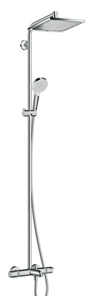 Sistem dus Hansgrohe Crometta E 240, 1 jet, termostat, crom - 27298000 - 1