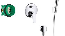 Sistem dus incastrat Hansgrohe Crometta S 240,  termostat, crom - 27958000