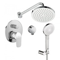Sistem dus incastrat Ideal Standard Ceraflex IdealRain Evo, 2 consumatori, crom - BC447AA - 1