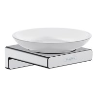 Suport cu savoniera, Hansgrohe, AddStoris, crom-41746000 - 1