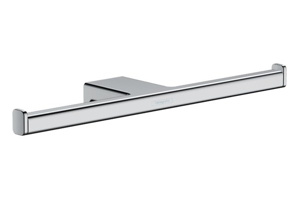 Suport dublu pentru hartie igienica, Hansgrohe, AddStoris, crom-41748000