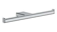 Suport dublu pentru hartie igienica, Hansgrohe, AddStoris, crom-41748000