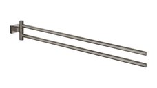 Suport dublu pentru prosop Grohe Essentials Cube, 450 mm,  brushed hard graphite - 40624AL1