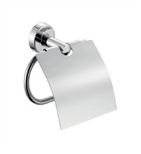 Suport hartie igienica Ferro Mephisto,cu protectie, crom - 6838.0 - 1