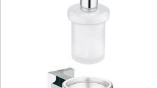 Suport perete si dozator sapun GROHE Essentials Cube-(40508001),(40394001)